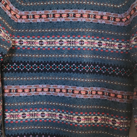 J.Crew Fair Isle knit sweater lambs wool size XS - Picture 2 of 6